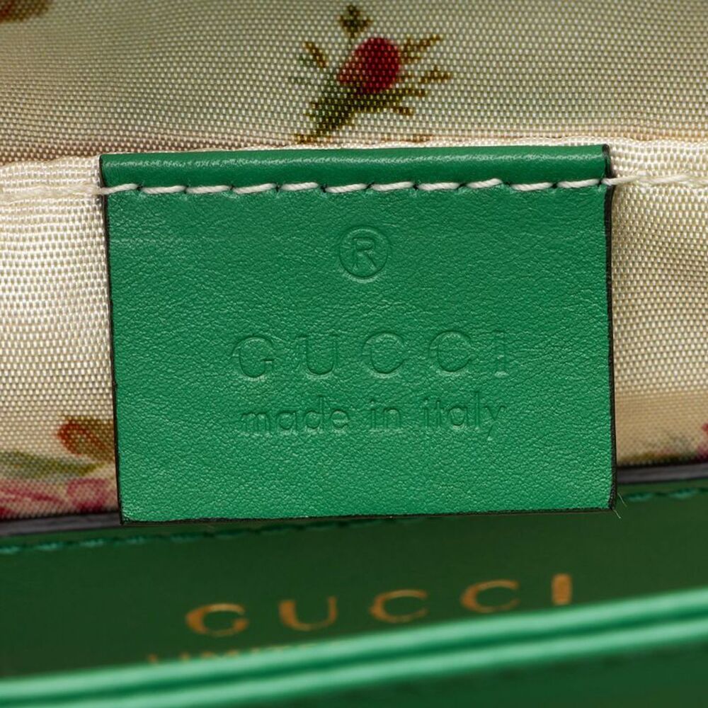 Gucci Raffia Python Ophidia Medium Chain Shoulder Bag - Picture 8 of 13